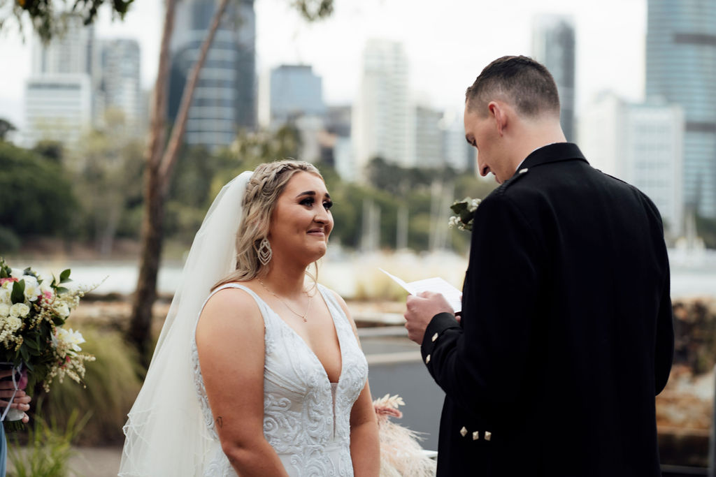 Brisbane elopement wedding ceremony