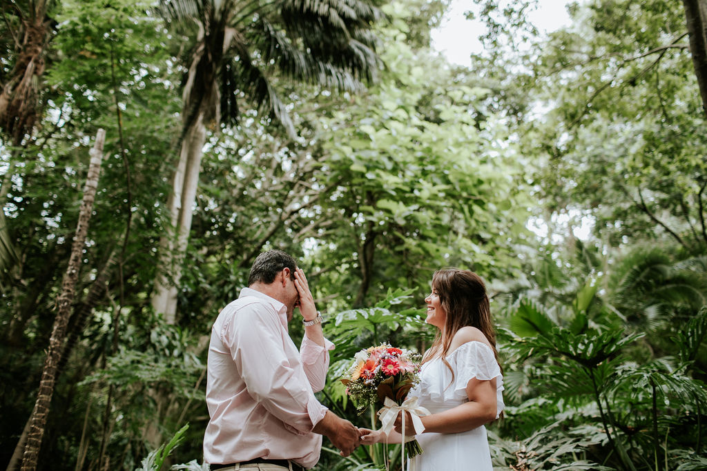 Rainforest elopement wedding Brisbane