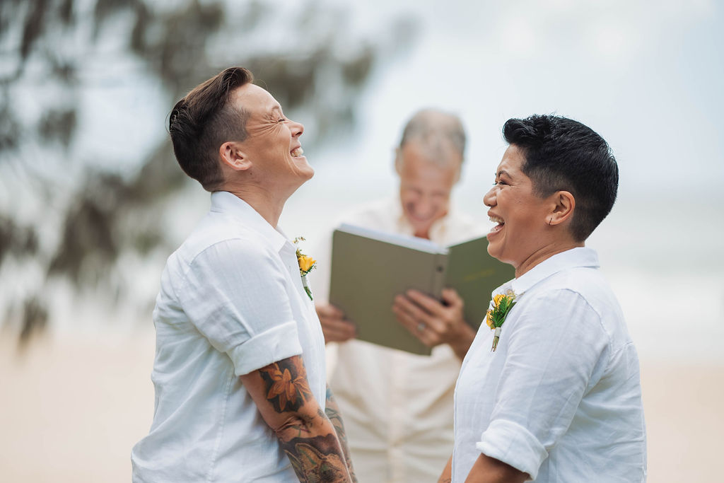 happy enjoyable elopement