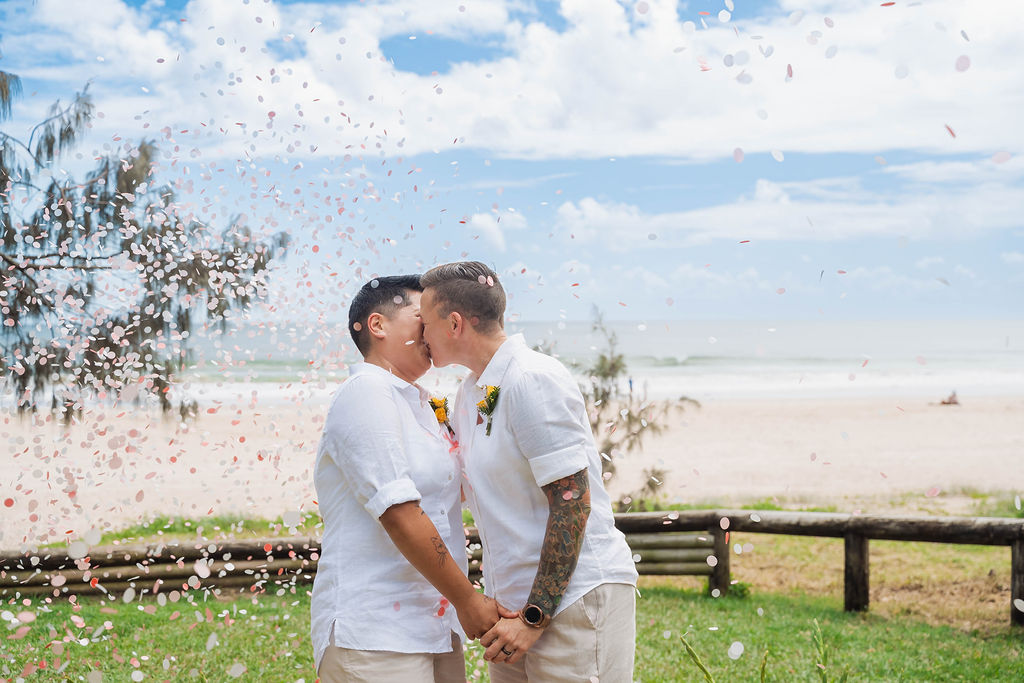 wedding kiss