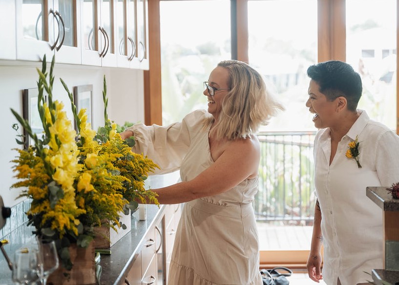 elopement yellow styling
