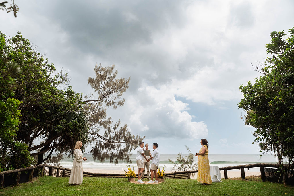 best friends' elopement wedding