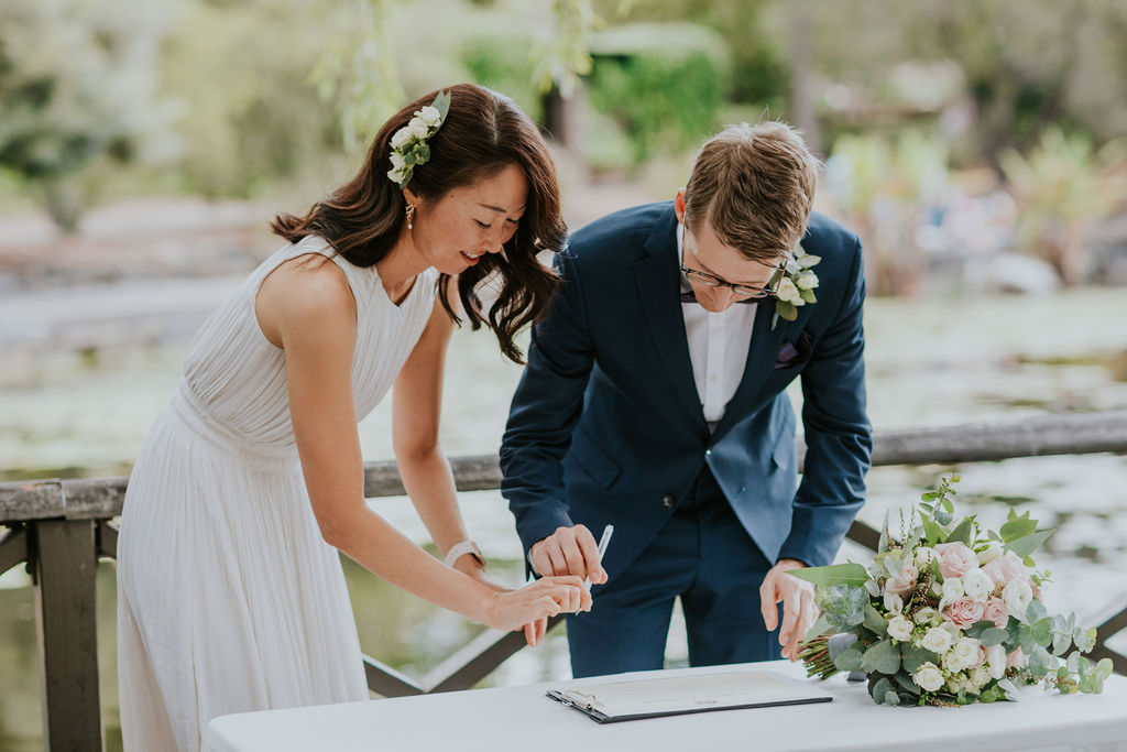 marriage certificate signing