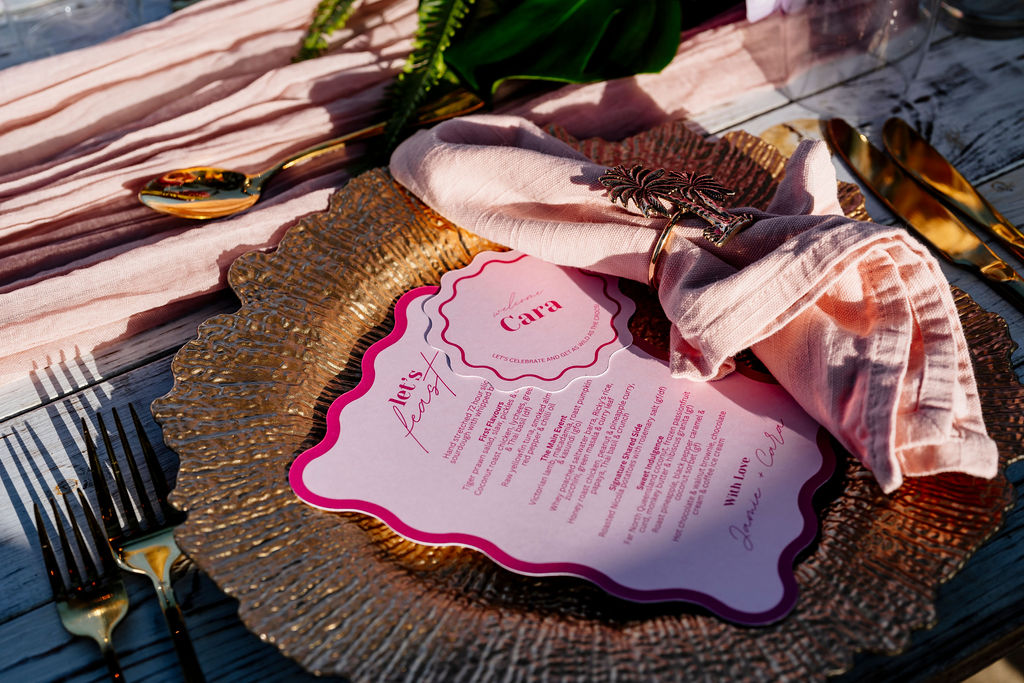wedding table decor destination wedding