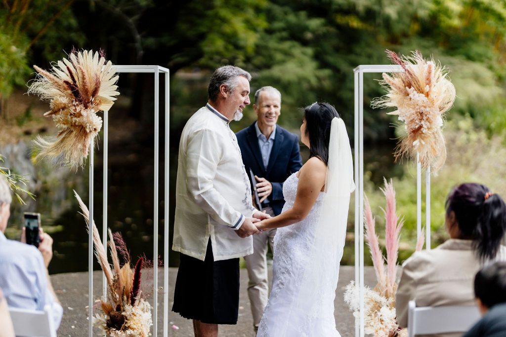 Brisbane Botanic Gardens elopement ceremony