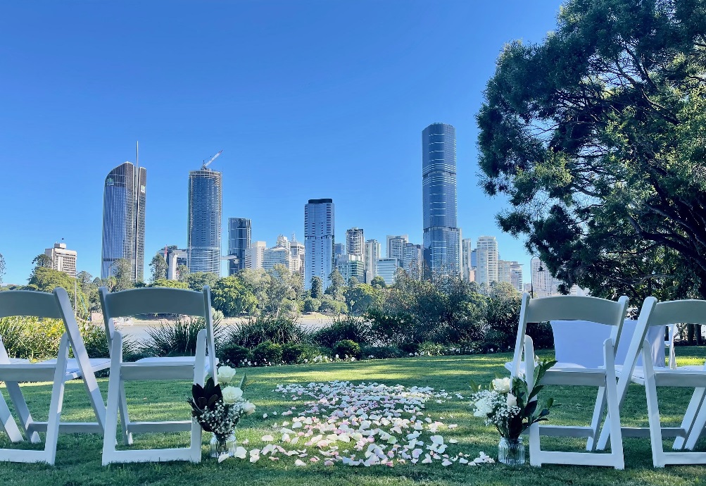 wedding on the Brisbane River - Lower River Terrace Lawn 1