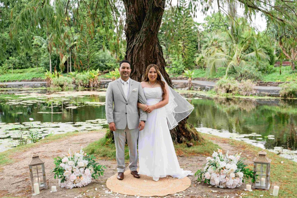 botanical gardens elopement at Mt Coot-tha in Brisbane
