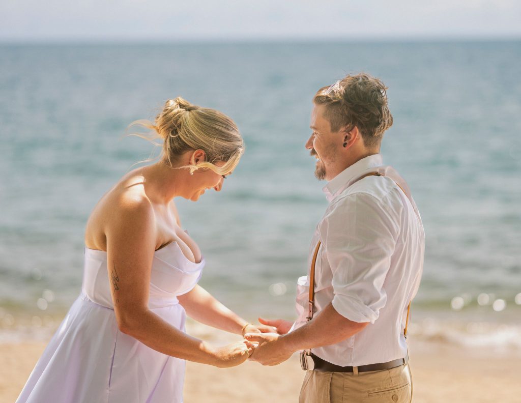 Beach elopement Celebrant Sea Temple Palm Cove