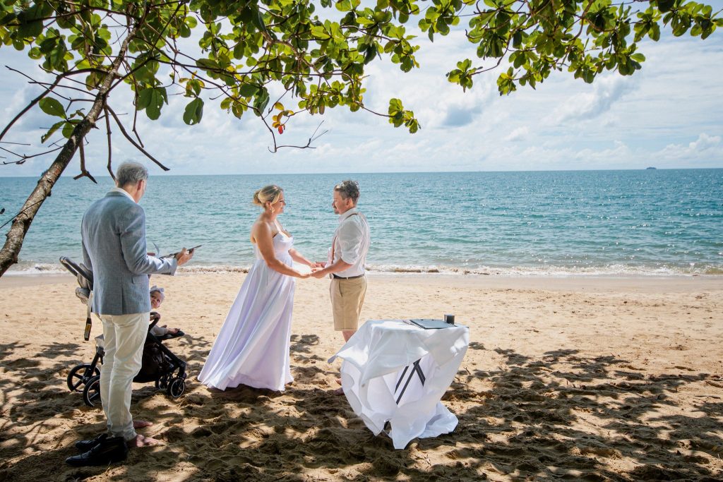 private beach ceremony Palm Cove Queensland