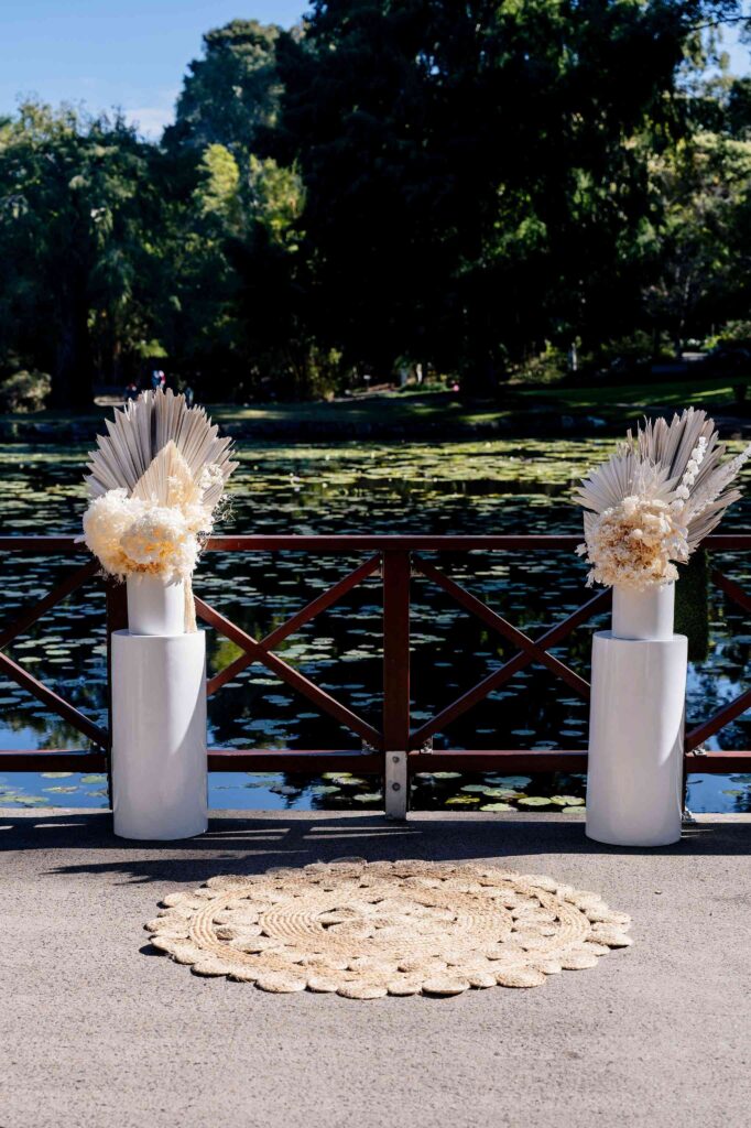 Brisbane elopement decor and celebrant packages