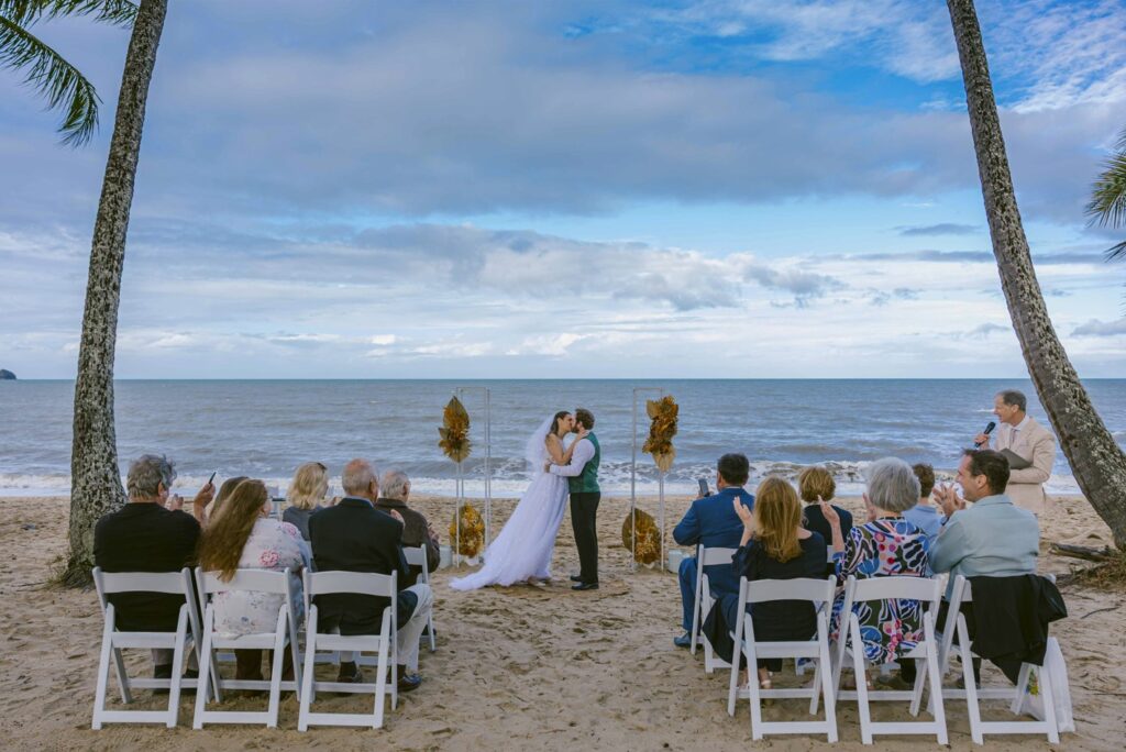 Beach wedding with Palm Cove Celebrant Jamie