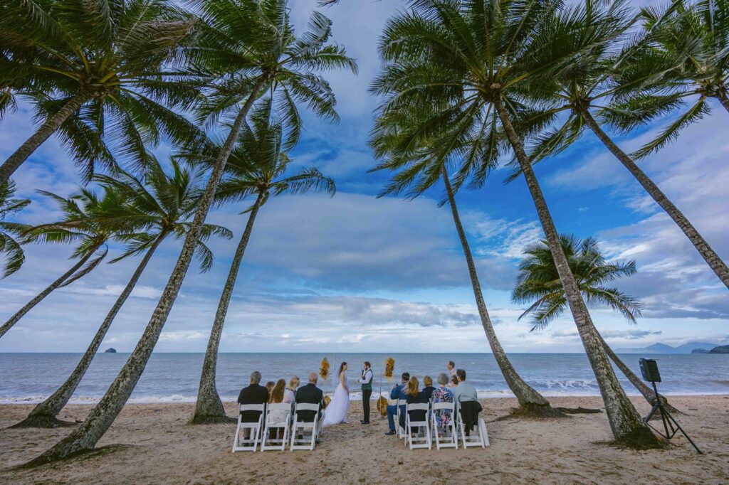 Palm Cove beach wedding with Celebrant Jamie